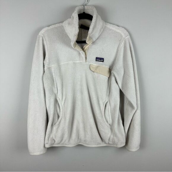 Patagonia Tops - Patagonia Fleece Pullover Re-Tool Snap-T Cream Ecru White size M